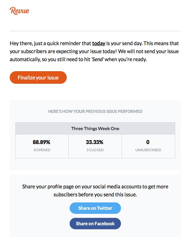 Transactional Emails - Notification & Alert Email Example - Revue