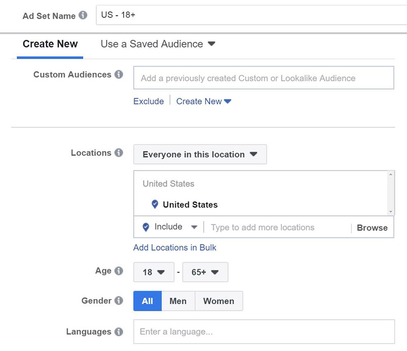 Facebook Audiences Image 1 - How to Create a Facebook Ad Campaign