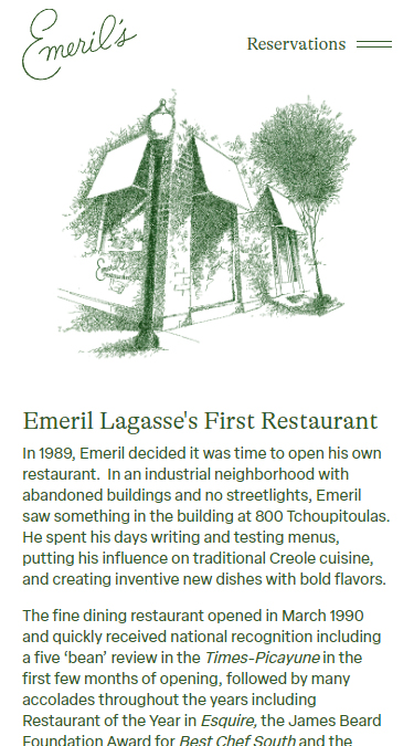 Enhanced User Interaction | Emeril’s in New Orleans Project